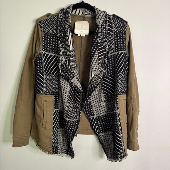 Anthropologie Hei Hei Fringed Fieldwork Military Style Jacket Szie XS - Picture 3 of 8